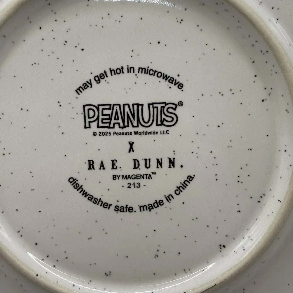 New Rae Dunn x Peanuts Snoopy Woodstock The Giving Plate Thanksgiving‎